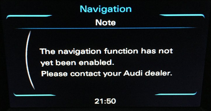 Audi A1 / Q3 RMC Nav Activation